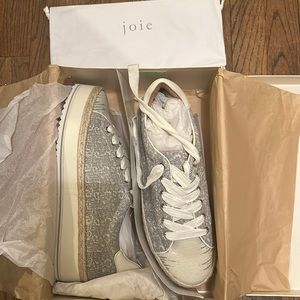 NWT Joie faux snakeskin sneakers